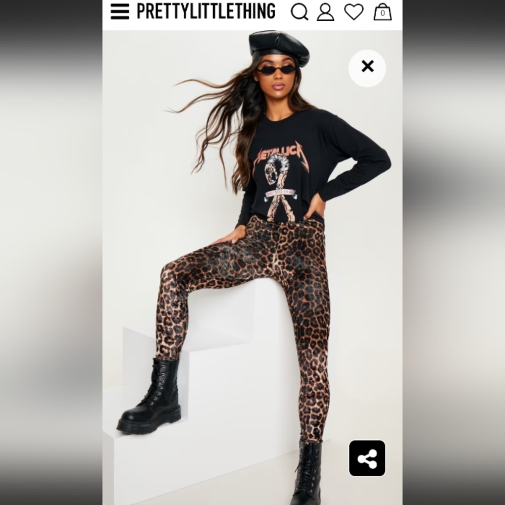 NWT Pretty Little Things Leopard Print Leggings